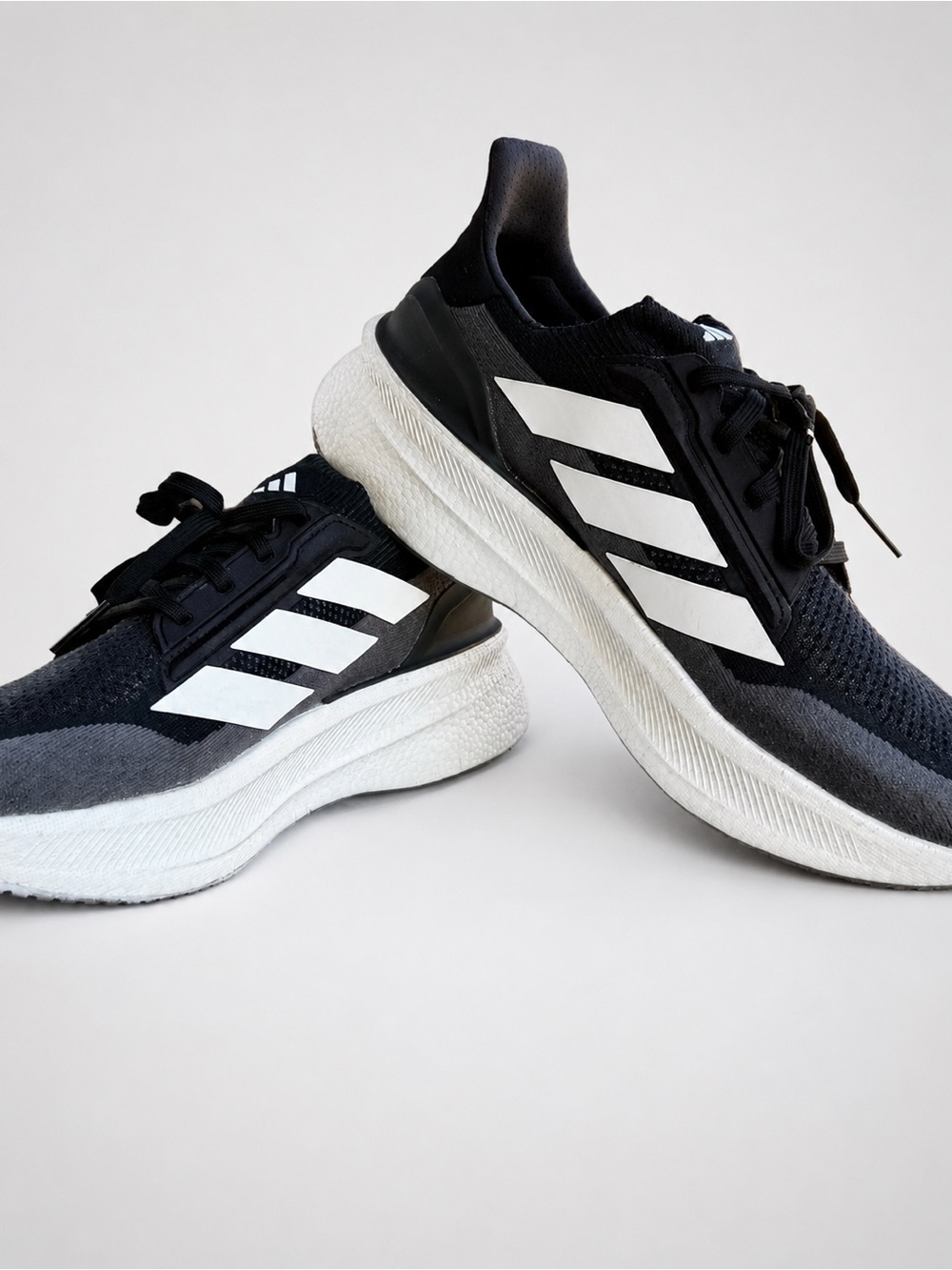 Adidas Ultraboost Light Running Shoes Black White Grey Mens Size 11.5